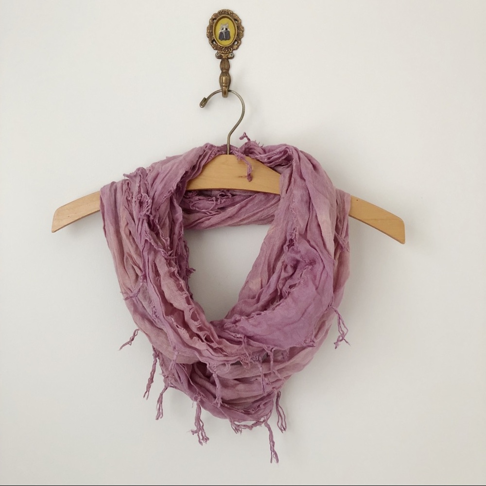 UO Bright Mauve Infinity Scarf